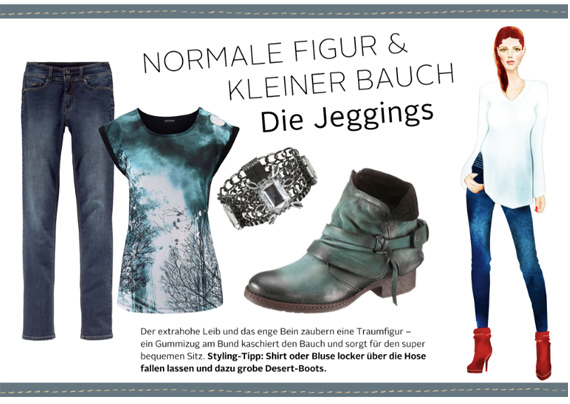 Die perfekte Jeans für schlanke Frauen, die ihren kleinen Bauch kaschieren möchten, Stylingtipp, 